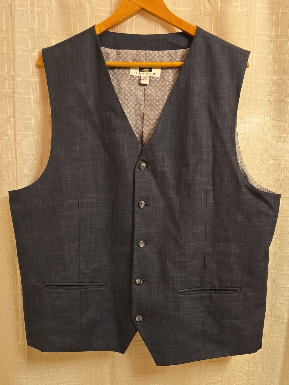 Joseph Abboud Vest Men's Size XXL Grey Big & Tall